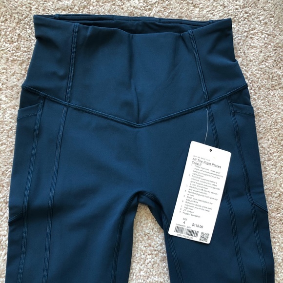 lululemon athletica Pants - All The Right Places Crop - Night Diver